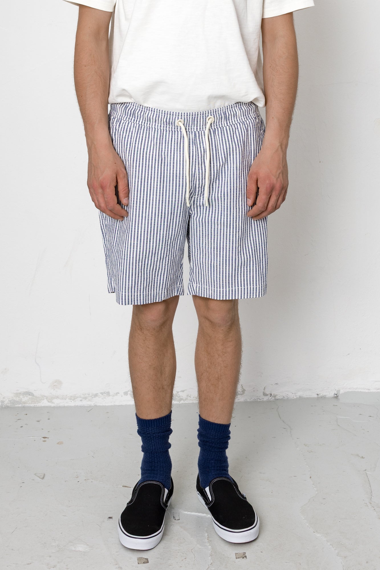 Folk | Folk Echo Shorts - Navy / Ecru