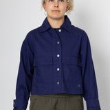 Edi Linen Blend Jacket - Indigo