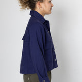 Edi Linen Blend Jacket - Indigo