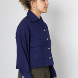 Edi Linen Blend Jacket - Indigo