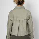 Edi Linen Blend Jacket - Khaki