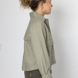 Edi Linen Blend Jacket - Khaki
