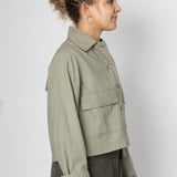 Edi Linen Blend Jacket - Khaki
