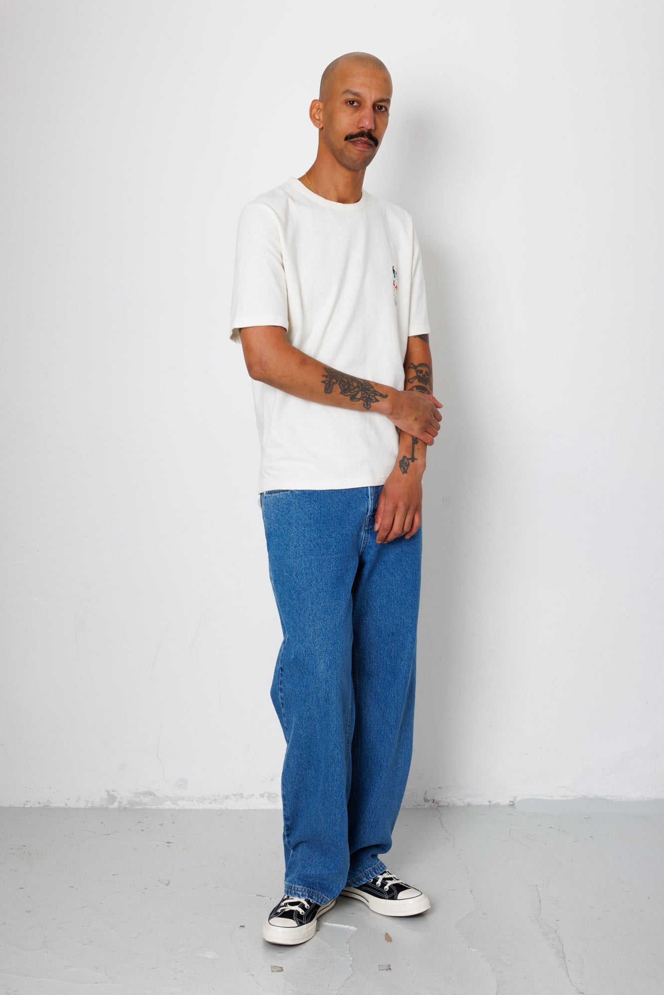 Folk | Folk x END. Clothing | People T-Shirt - Off White