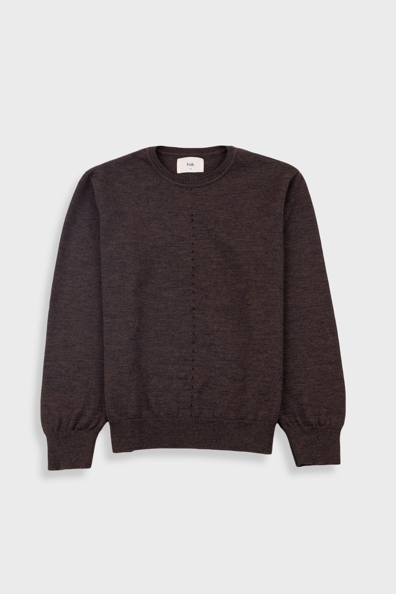 Folk | Folk Fine Knit Crew - Espresso