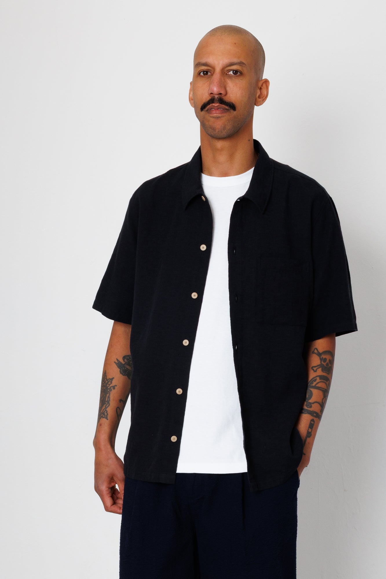 Folk | Folk Gabe Shirt - Black