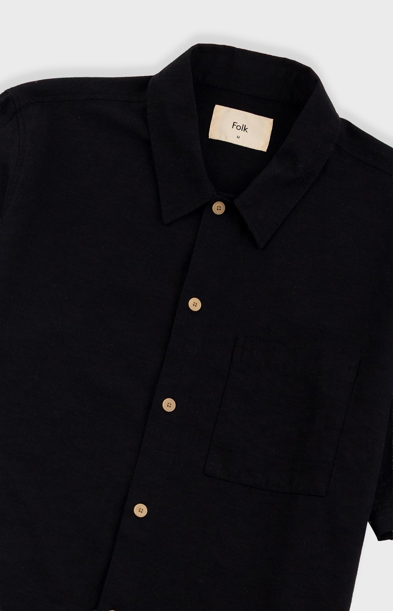 Folk | Folk Gabe Shirt - Black