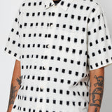 Folk | Folk Gabe Shirt - Black Window Ikat | Folk x Goss Brothers
