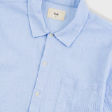 Folk | Folk Gabe Shirt - Light Blue Textured