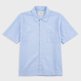 Folk | Folk Gabe Shirt - Light Blue Textured
