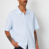 Folk | Folk Gabe Shirt - Light Blue Textured