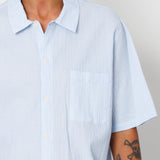 Folk | Folk Gabe Shirt - Light Blue Textured