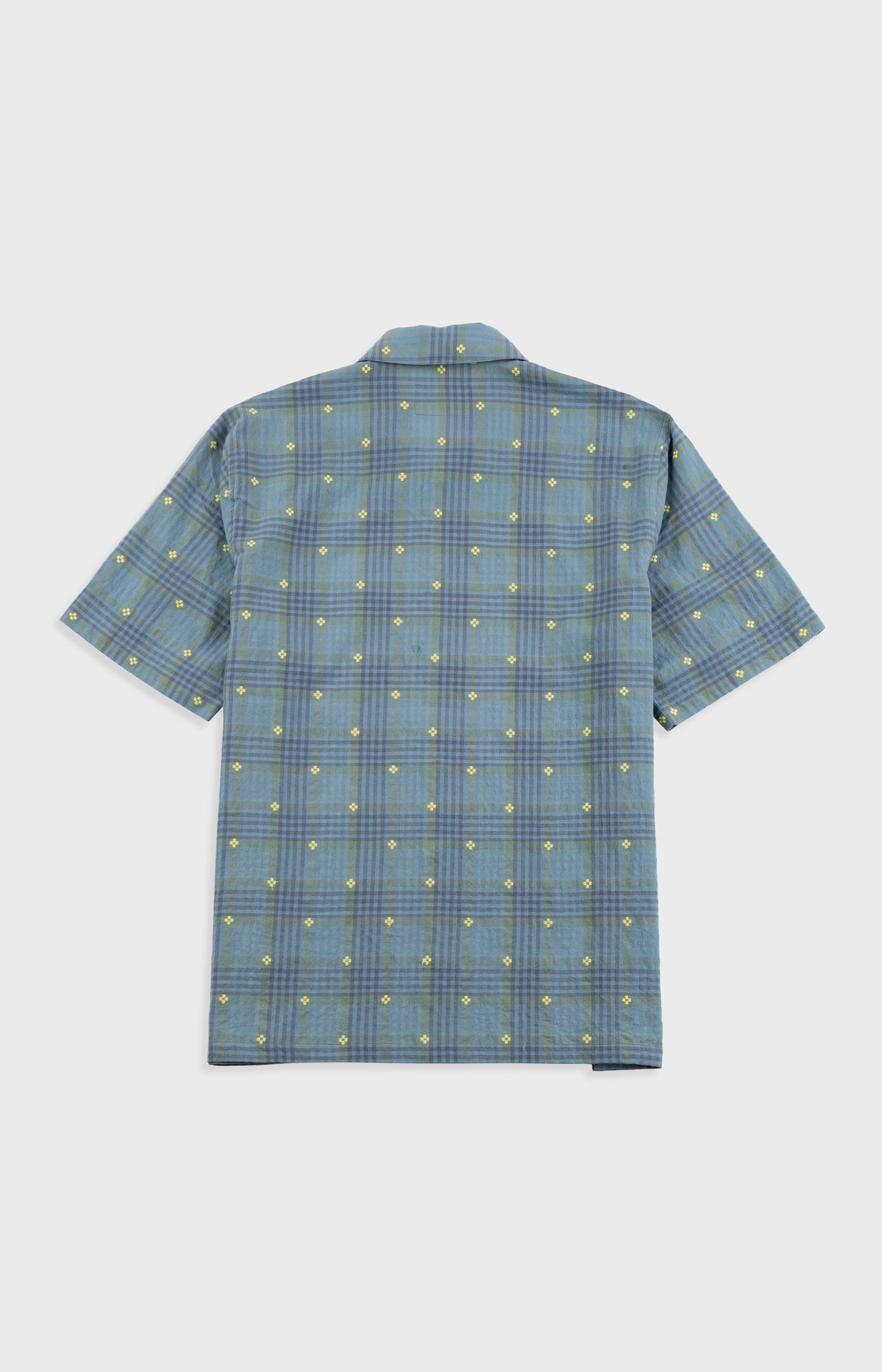 Folk | Folk Gabe Shirt - Blue Yellow Flower Check