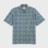 Folk | Folk Gabe Shirt - Blue Yellow Flower Check