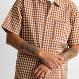 Gabe Shirt - Clay Gingham