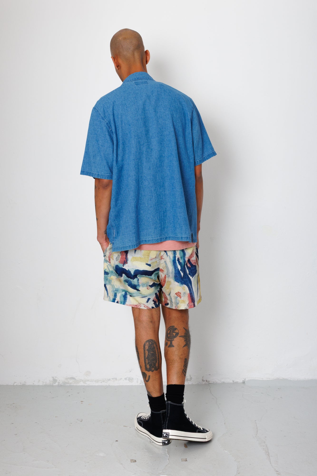 Folk | Folk Gabe Shirt - Indigo Linen