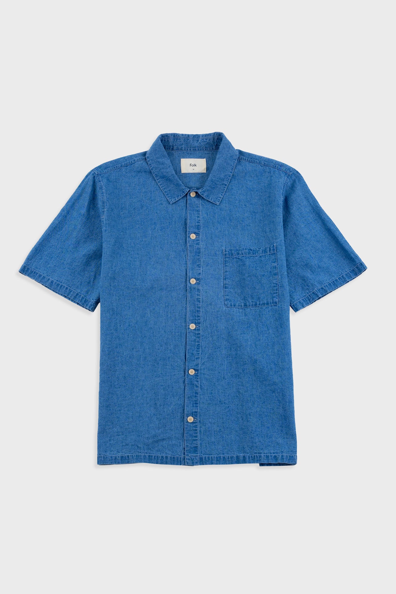 Folk | Folk Gabe Shirt - Indigo Linen