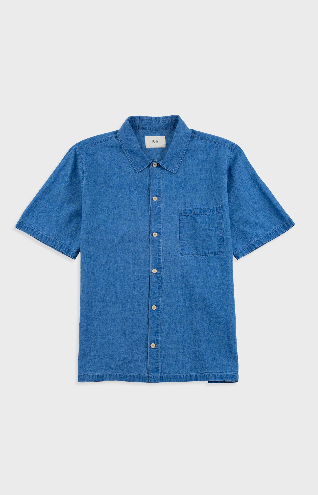 Folk | Folk Gabe Shirt - Indigo Linen