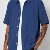 Folk | Folk Gabe Shirt - Soft Navy