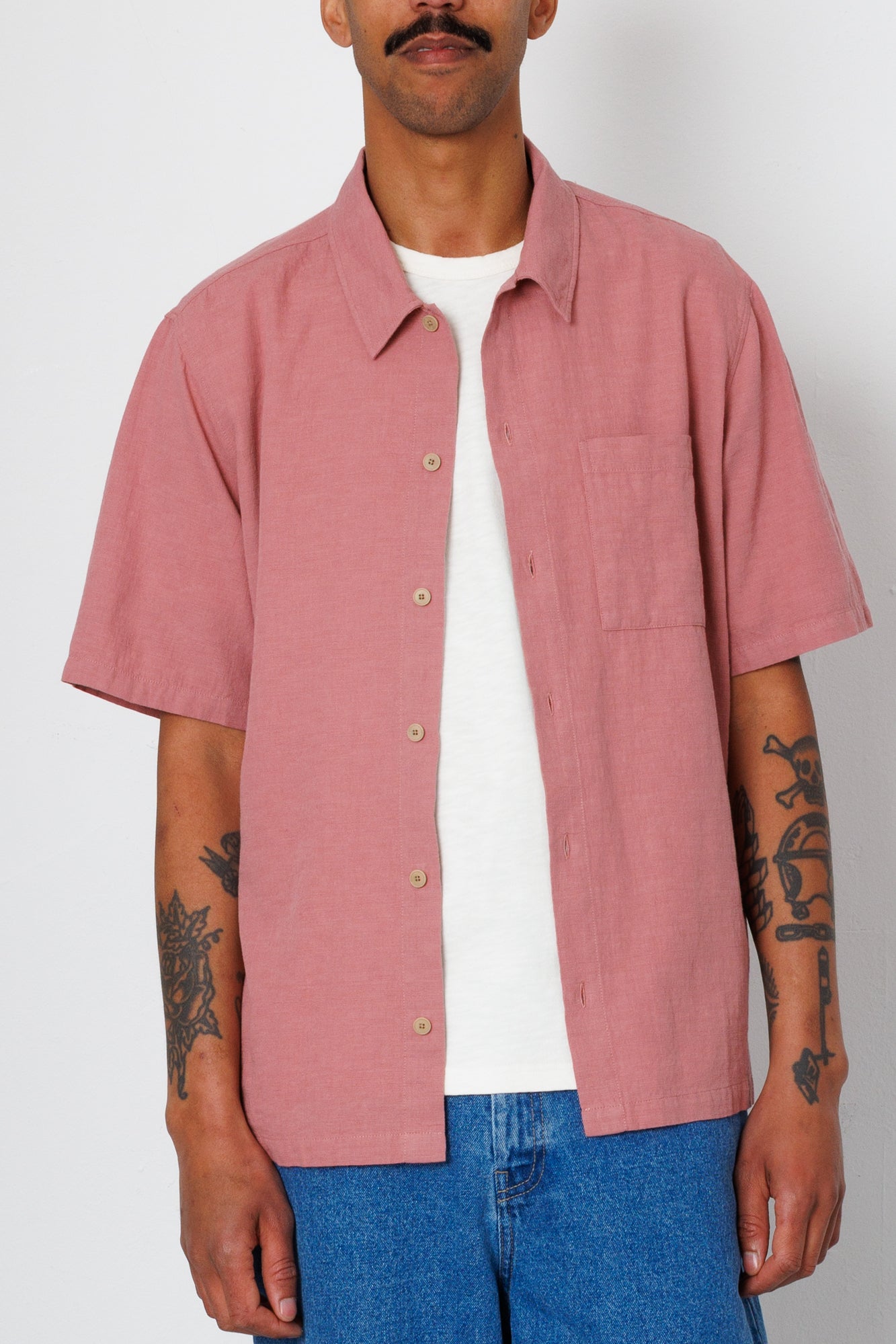 Folk | Folk Gabe Shirt - Dusty Pink