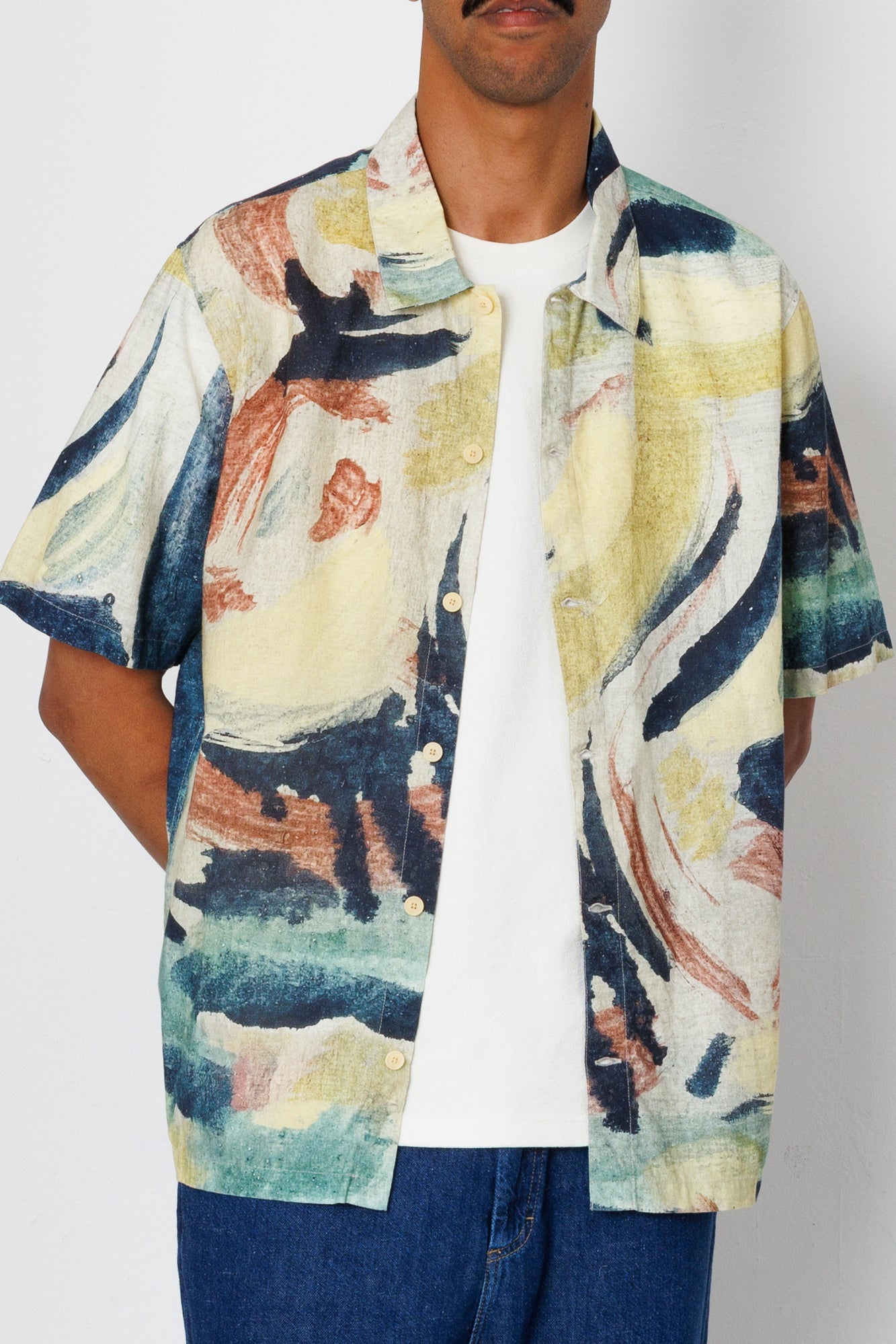 Folk | Folk Gabe Shirt - Paradiso Print | Folk x Goss Brothers