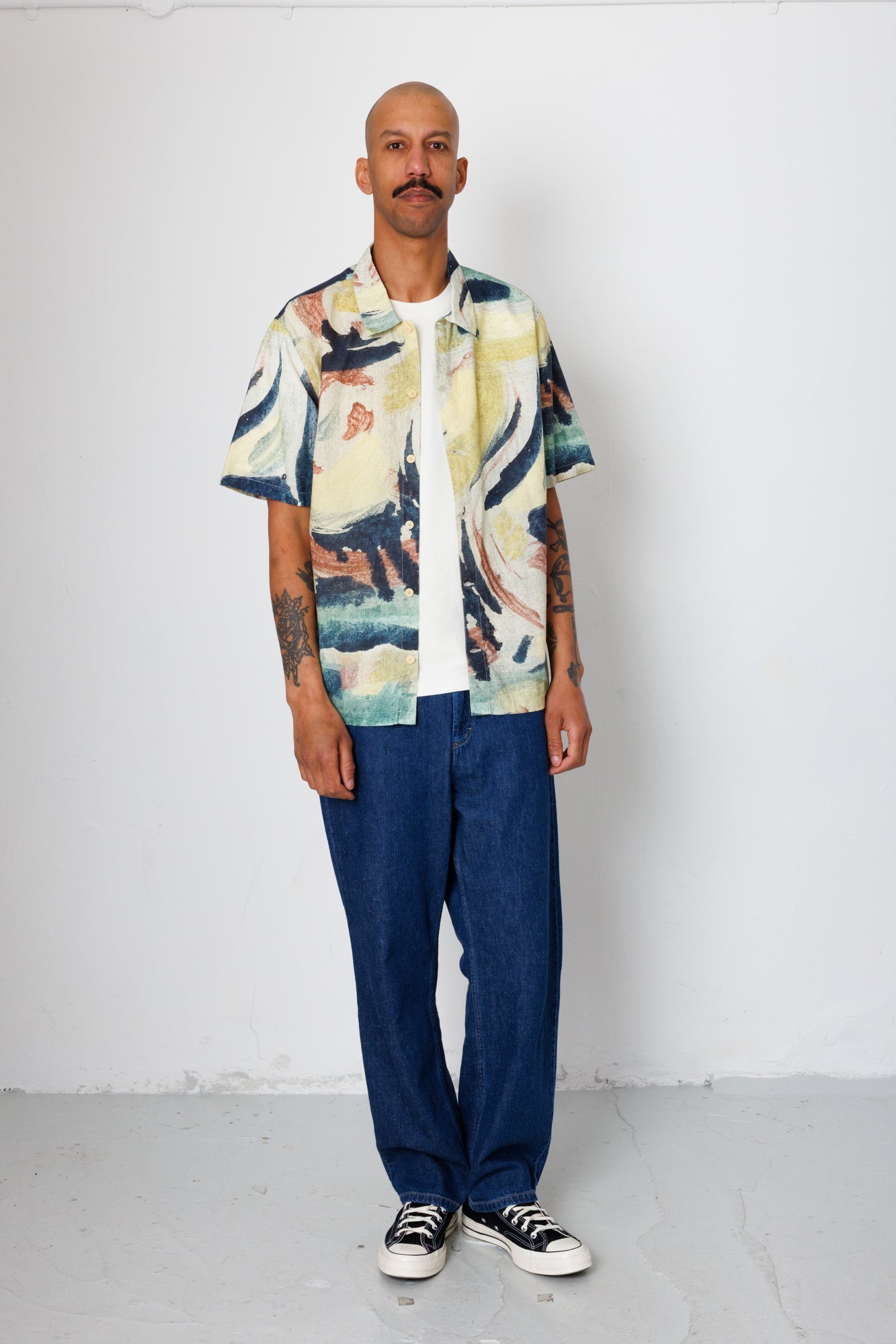 Folk | Folk Gabe Shirt - Paradiso Print | Folk x Goss Brothers