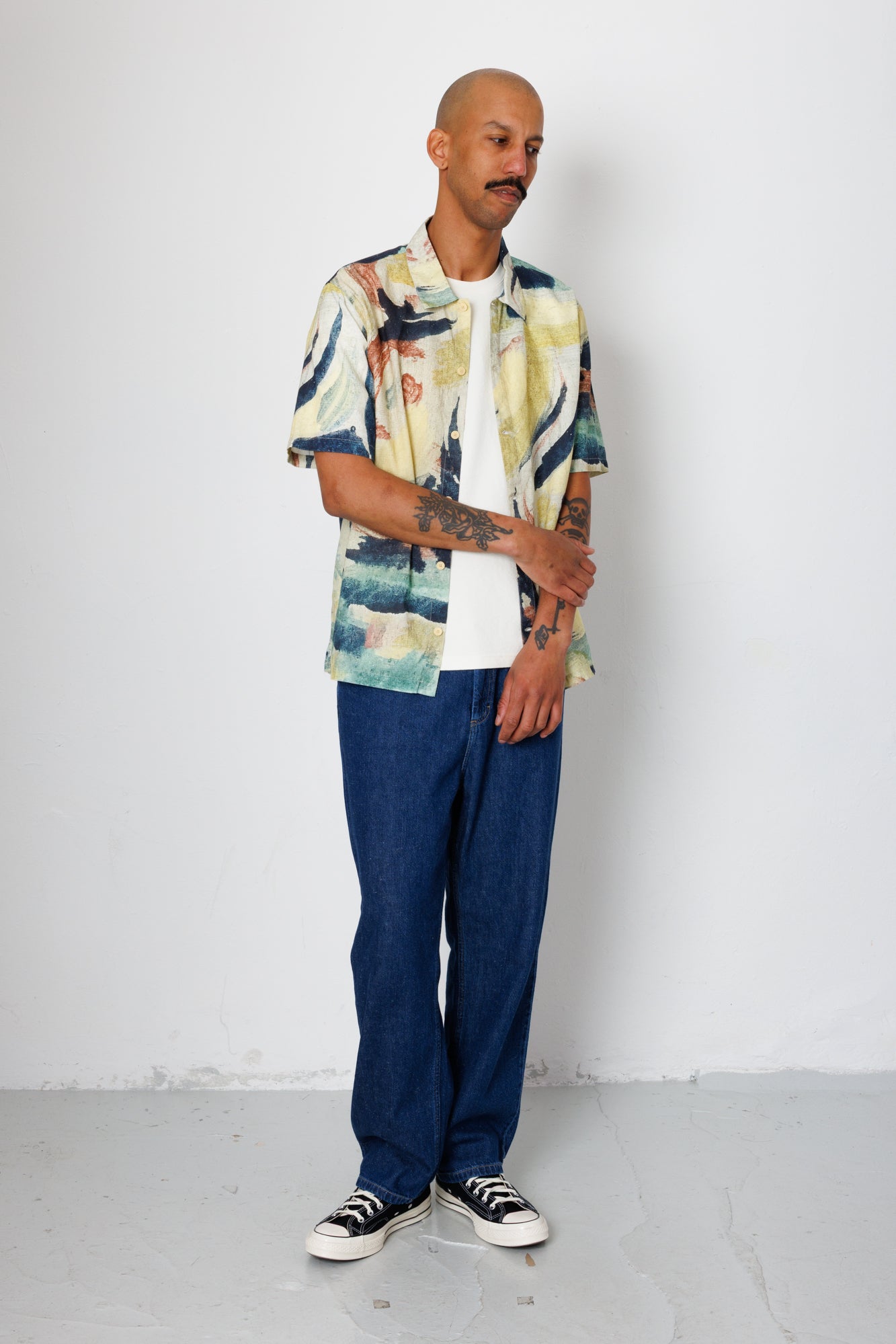 Folk | Folk Gabe Shirt - Paradiso Print | Folk x Goss Brothers