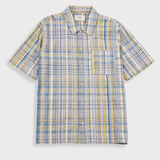 Gabe Shirt - Yellow Blue Cut Check