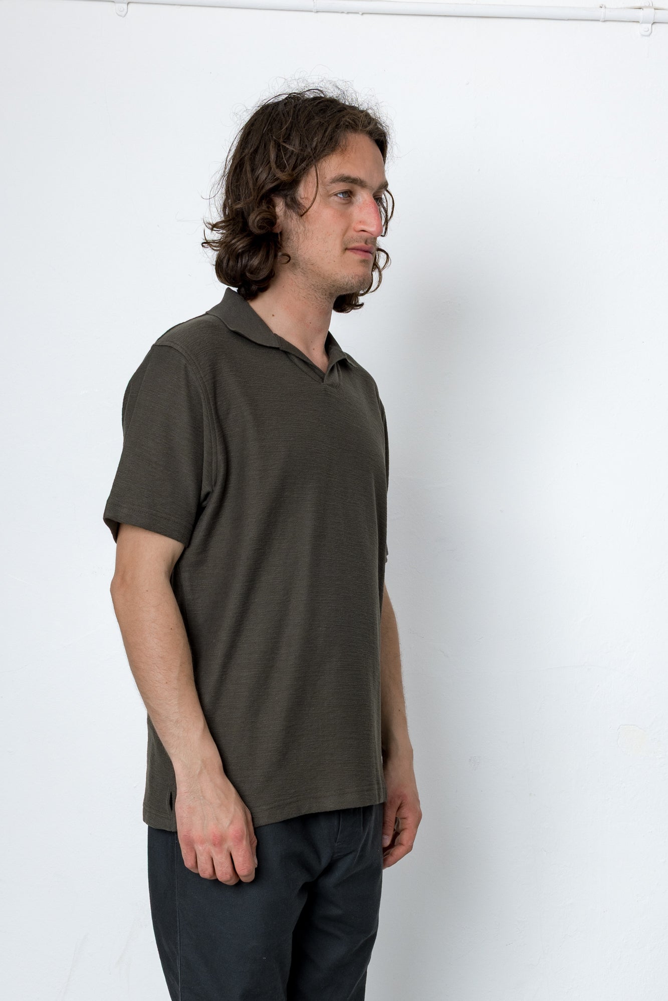 Folk | Folk Hammer Polo - Dark Olive