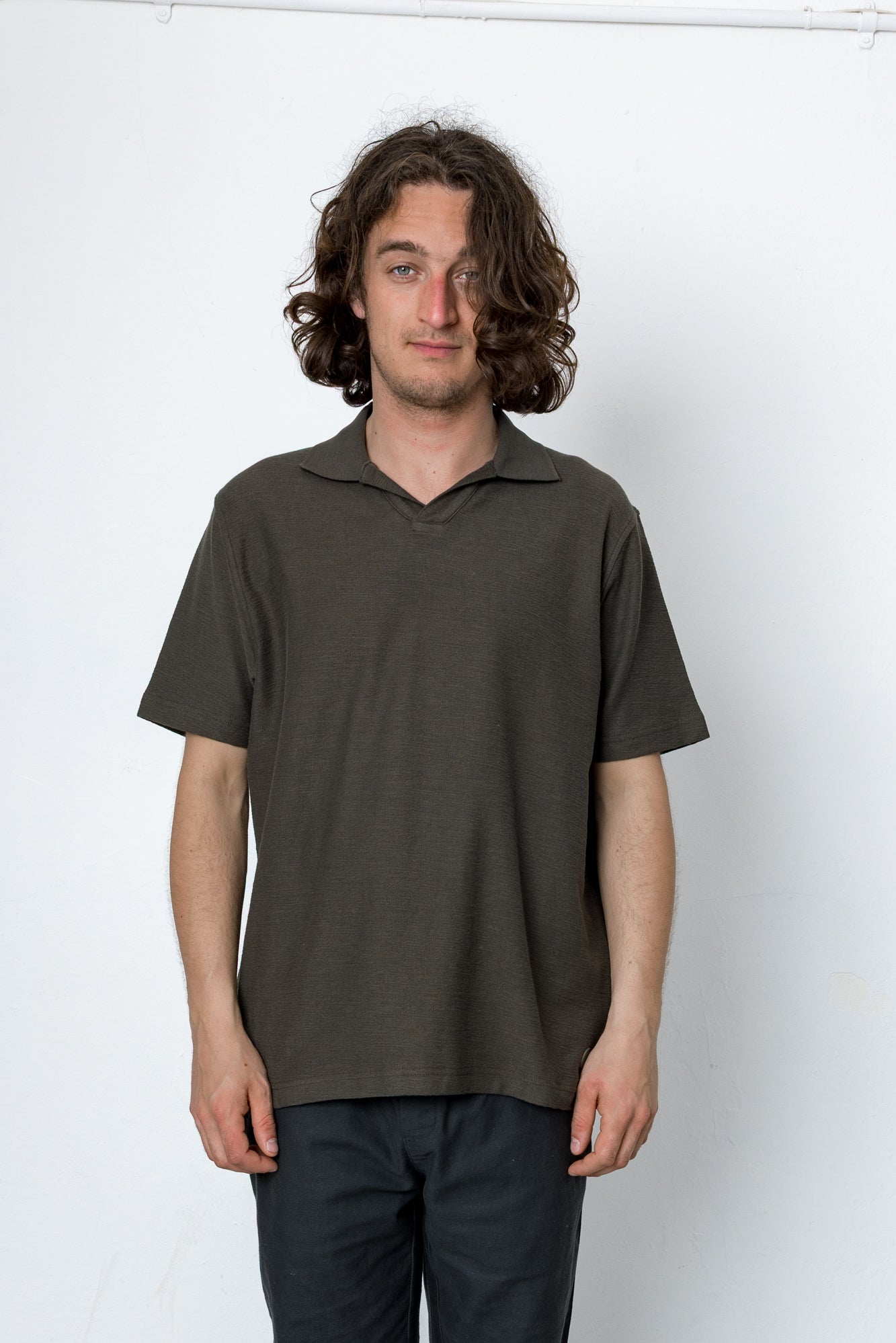 Folk | Folk Hammer Polo - Dark Olive