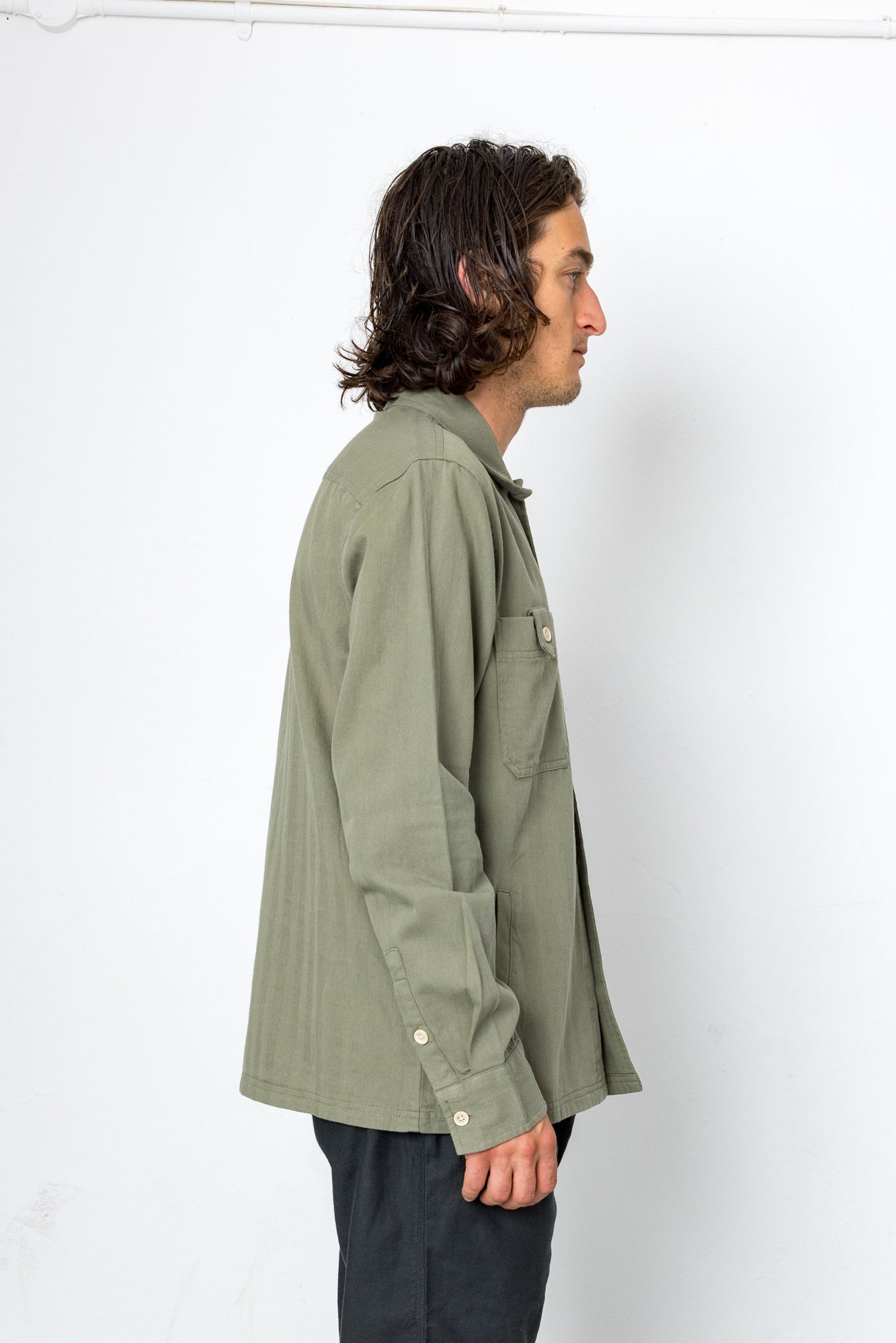 Folk | Folk Hansen Overshirt - Khaki