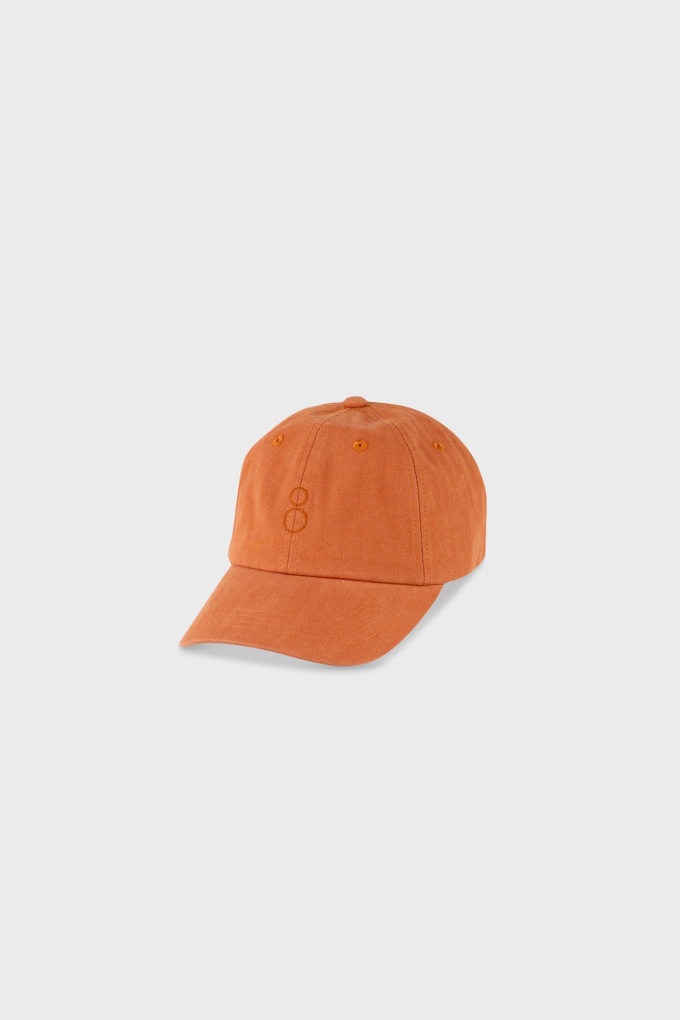 Orange cap against a white background