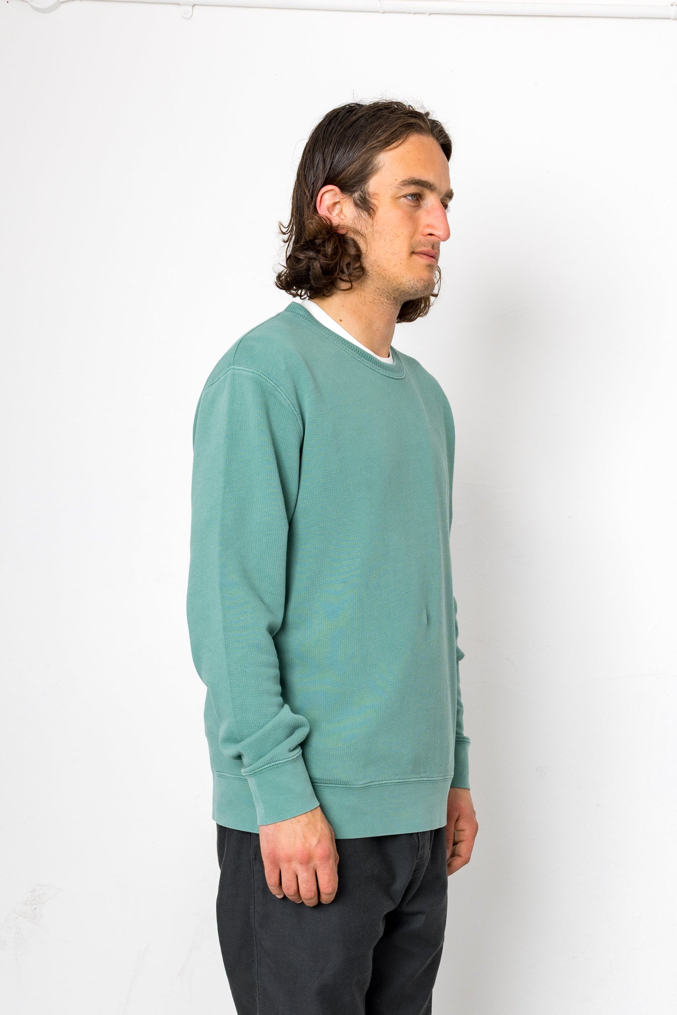 Folk | Folk Jack Jacquard Crew - Deep Sea