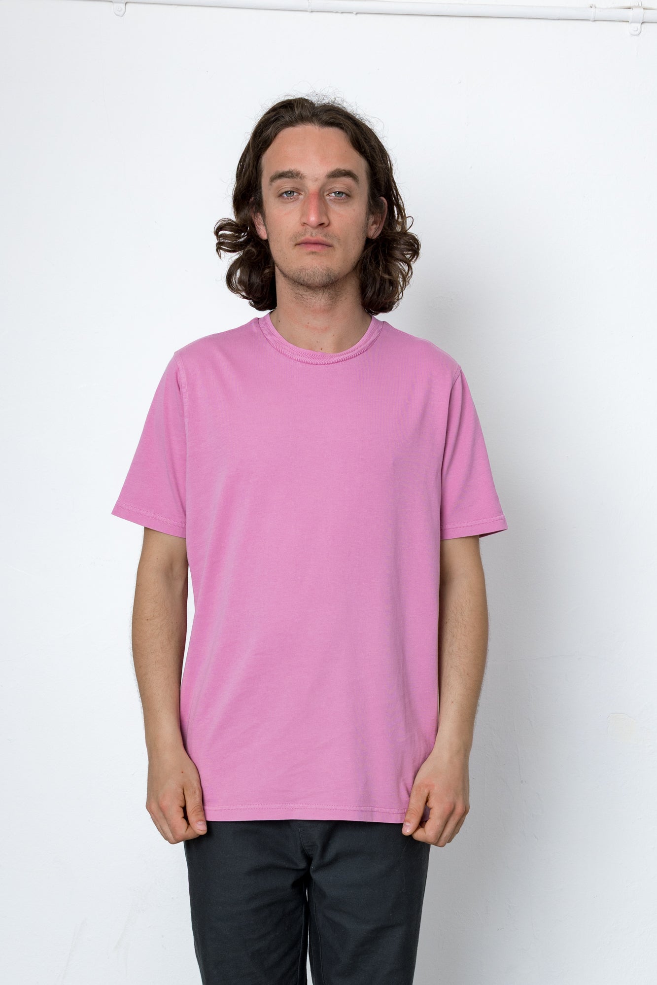 Folk | Folk Jacquard T-Shirt - Raspberry