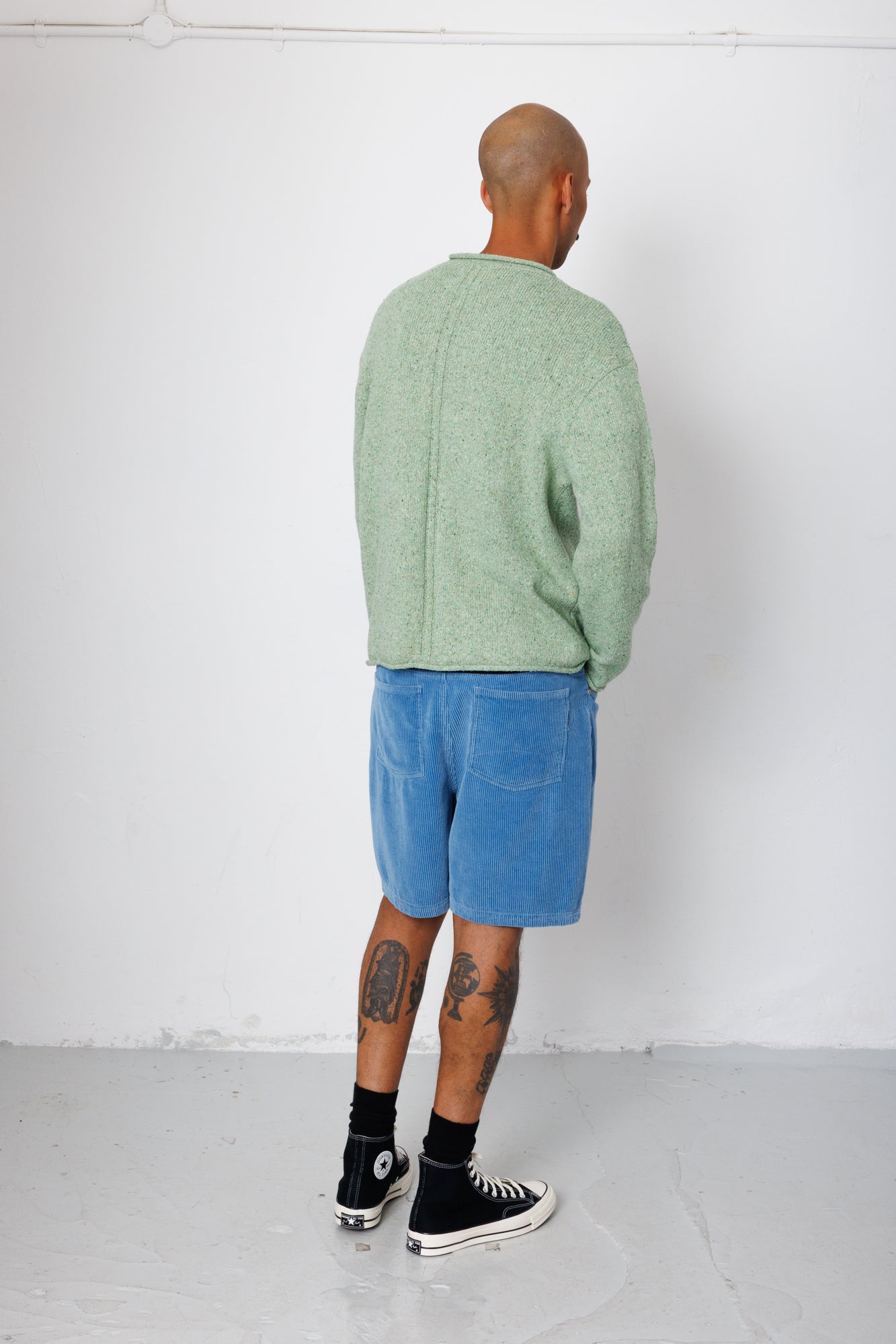 Folk | Folk Relaxed Jean Short - Soft Blue Cord