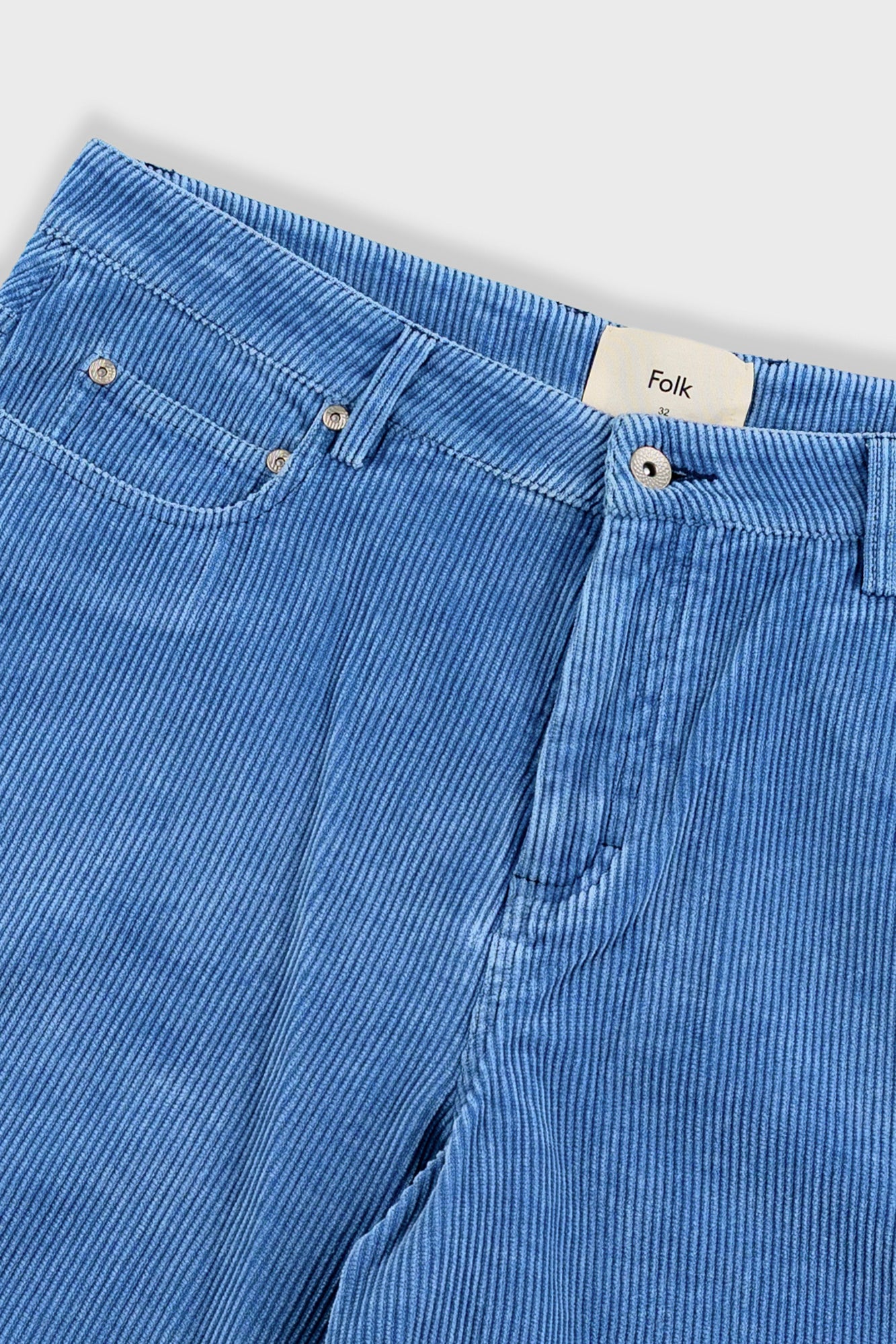 Folk | Folk Relaxed Jean Short - Soft Blue Cord