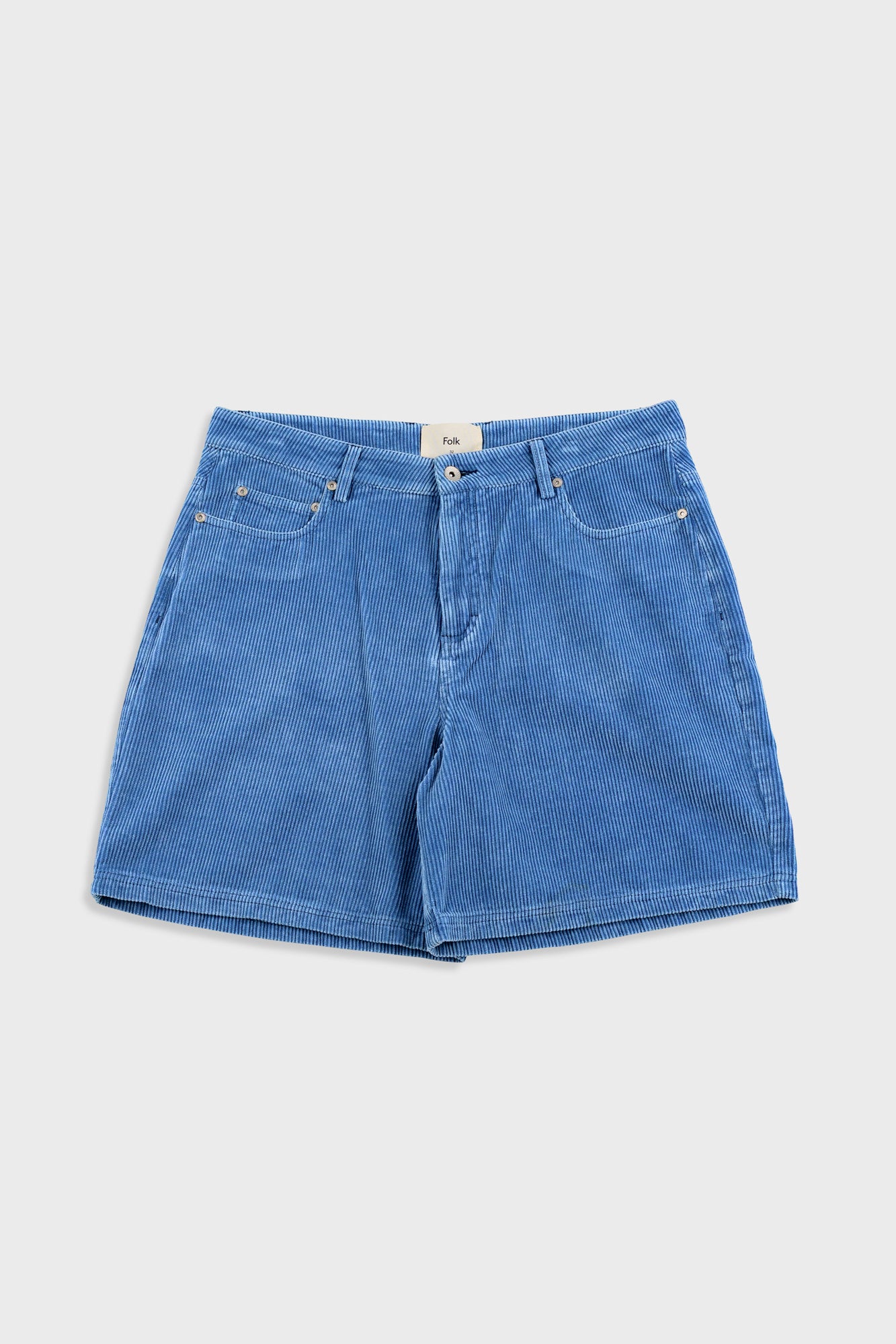 Folk | Folk Relaxed Jean Short - Soft Blue Cord