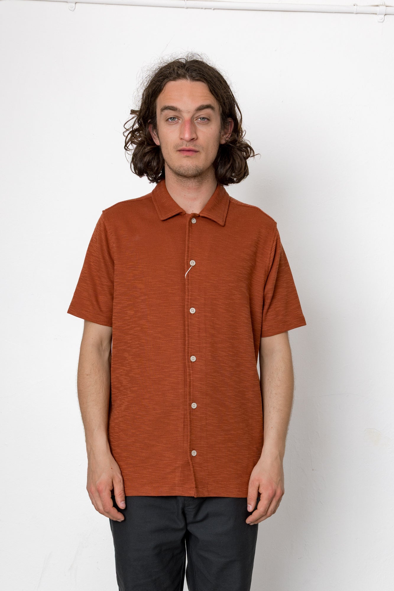 Folk | Folk Kane Shirt - Brick