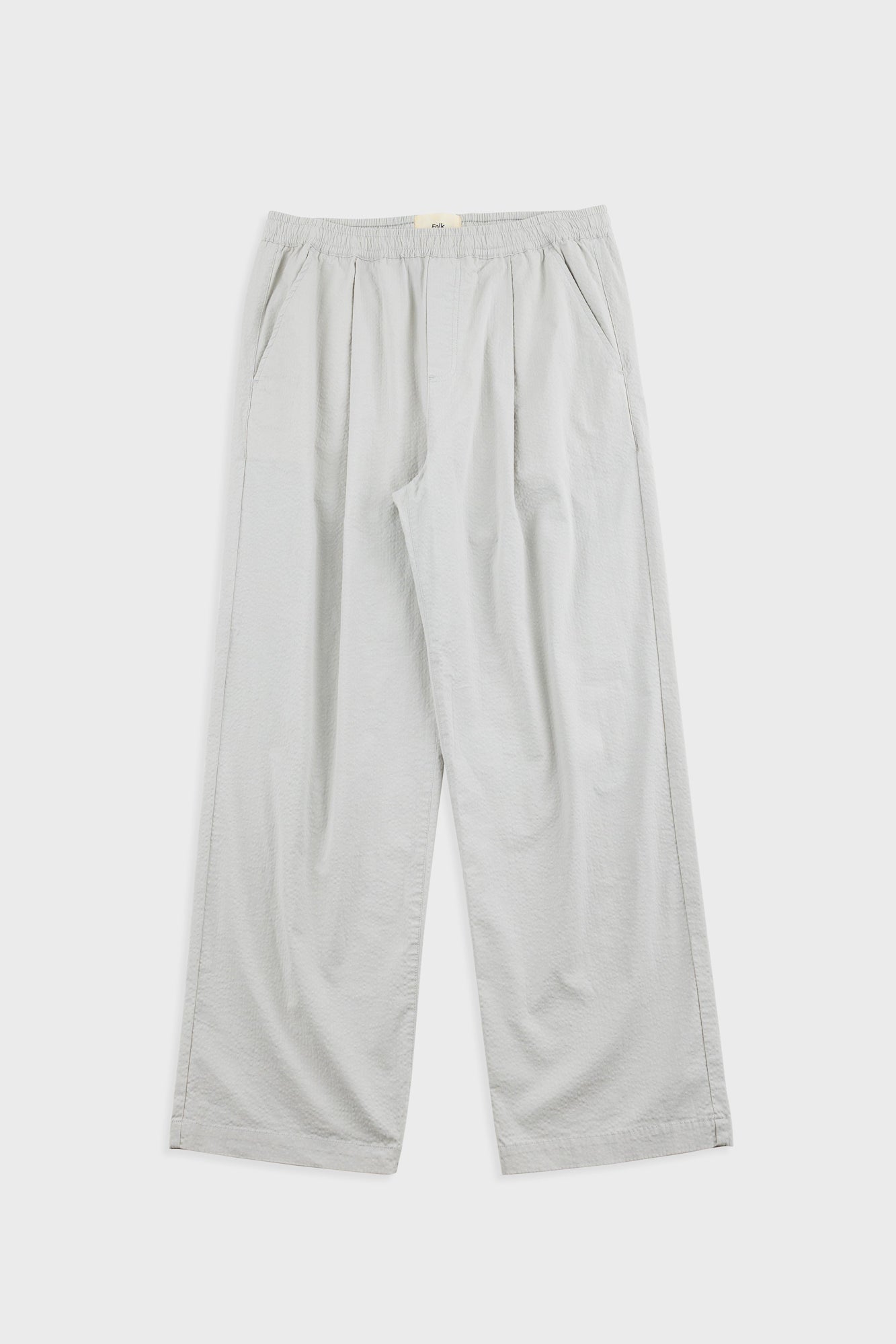 Light gray pants on a white background