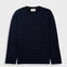 Folk | Folk Long Sleeve Textured Striped T-Shirt - Black / Soft Blue