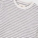 Folk | Folk Long Sleeve Textured Striped T-Shirt - Ecru / Black