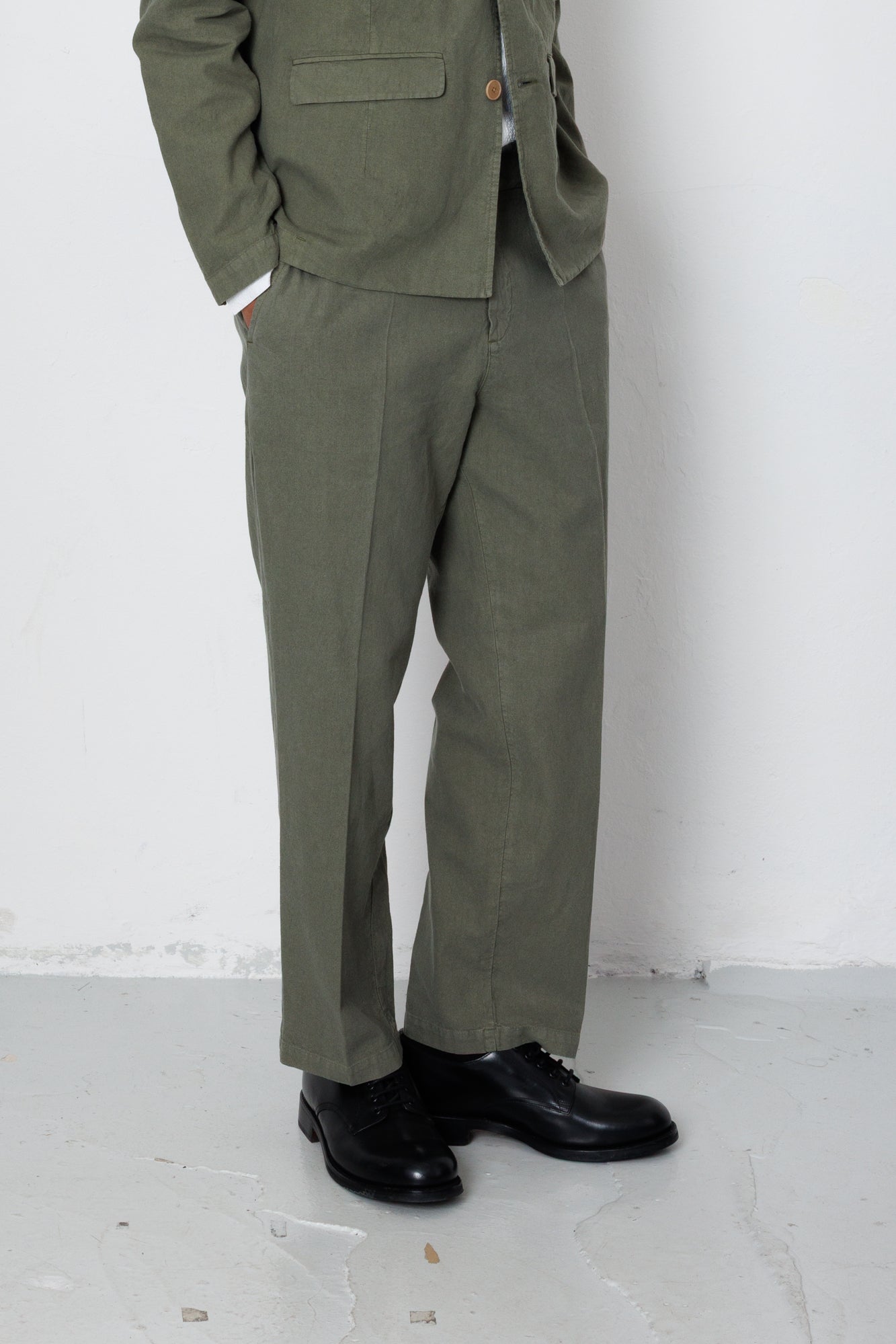 Folk | Folk Lunar Suit Trouser - Dark Sage