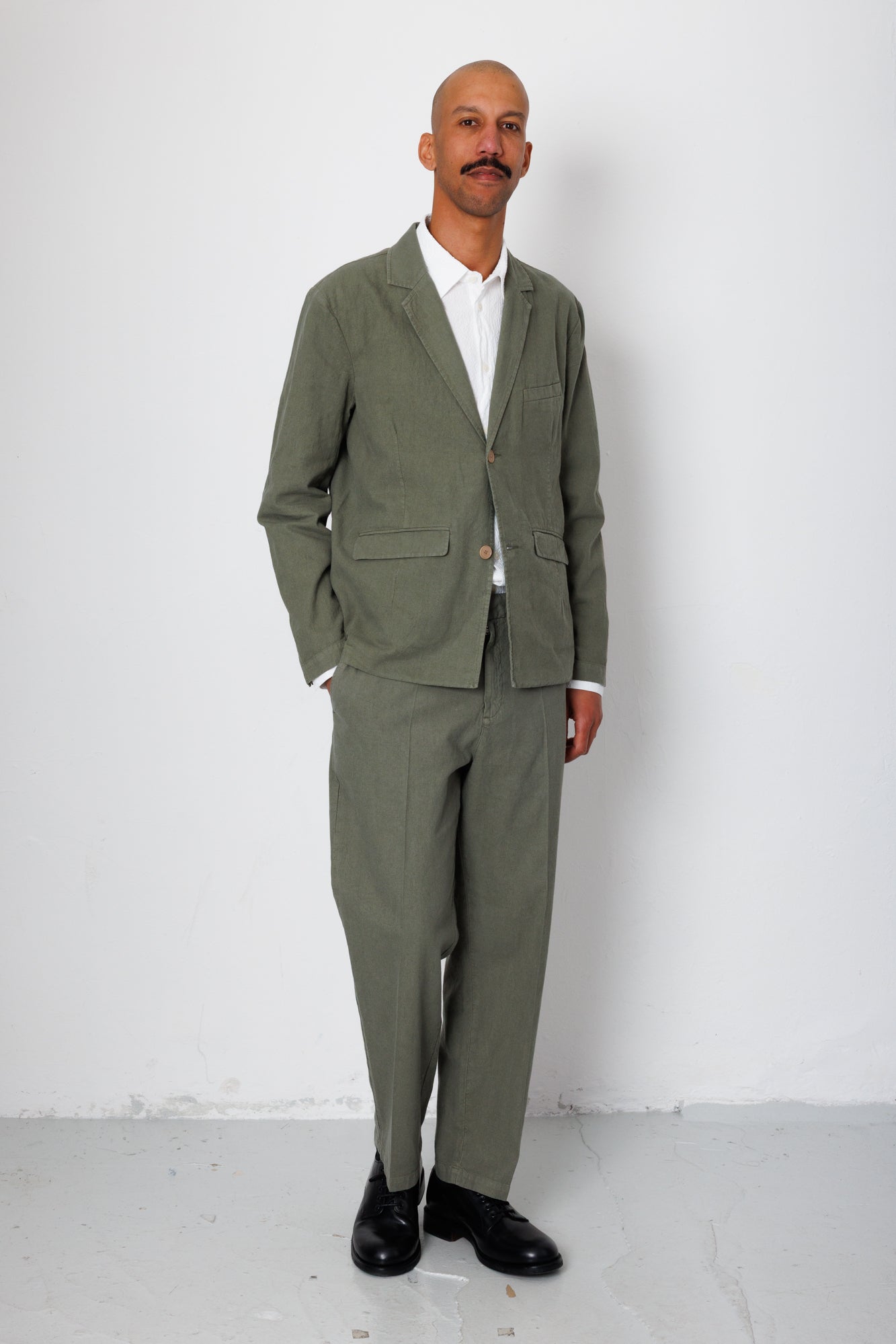 Folk | Folk Lunar Suit Trouser - Dark Sage
