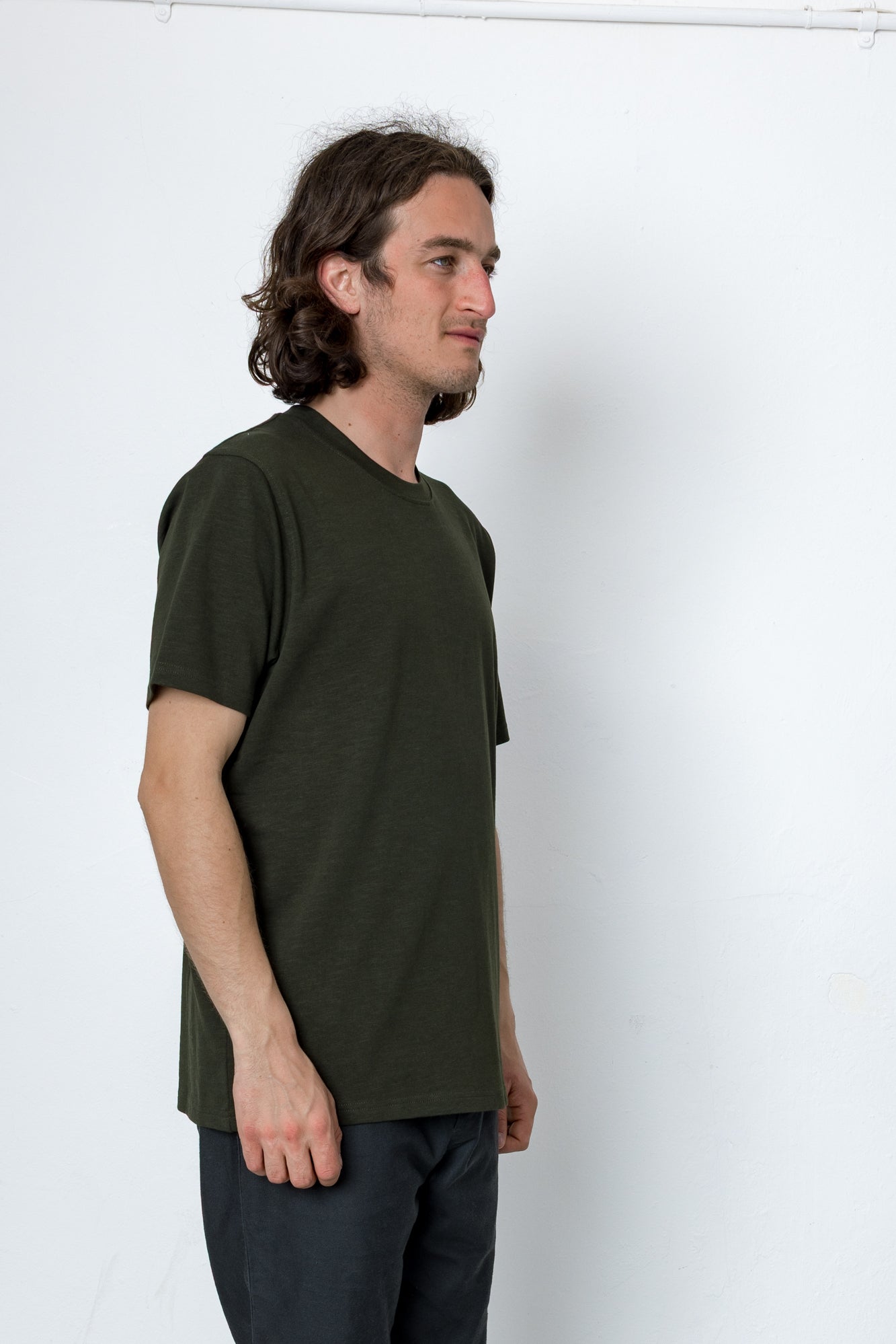 Folk | Folk Marker Heavy Slub T-Shirt - Bottle Green