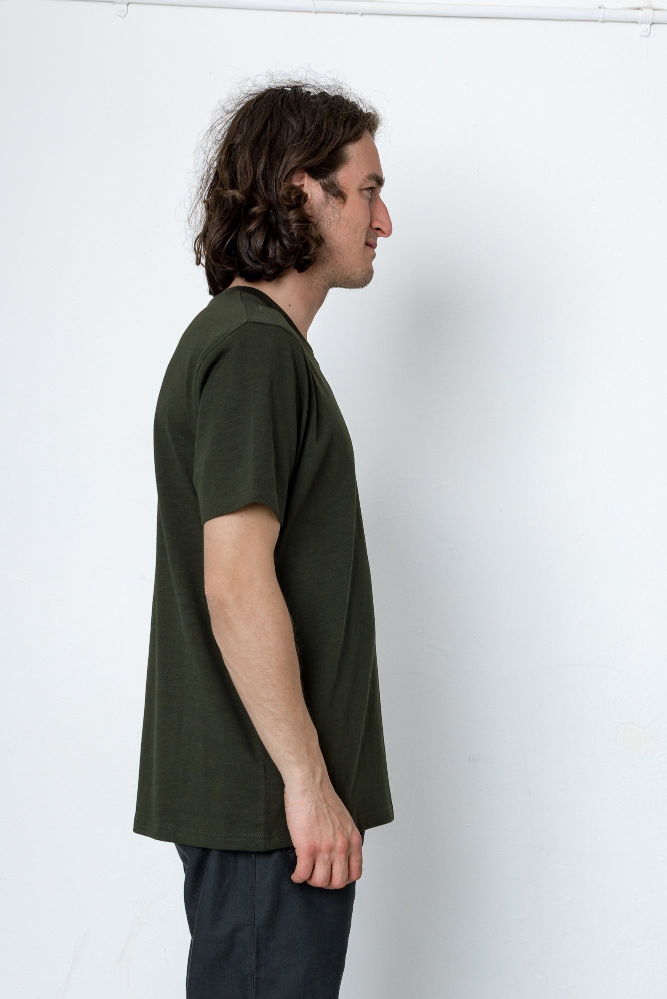 Folk | Folk Marker Heavy Slub T-Shirt - Bottle Green