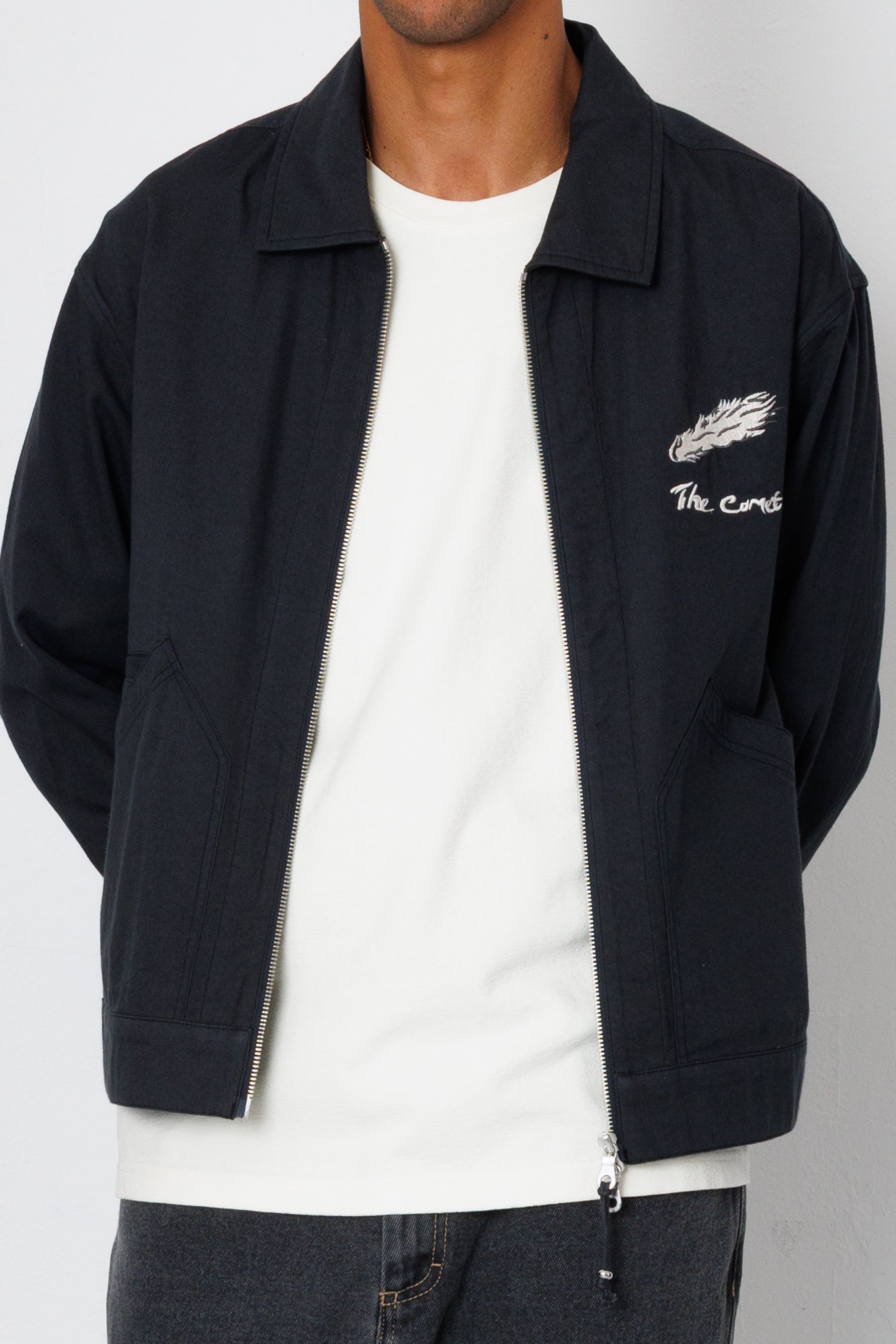 Folk | Folk Mechanic Jacket - Charcoal Comet | Goss Brothers