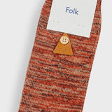Folk | Folk Melange Sock - Clay Mix