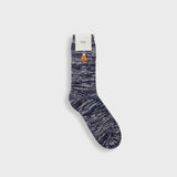 Melange Wool Sock - Blue Mix