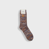Melange Wool Sock - Brown Mix
