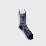 Melange Wool Sock - Navy Melange